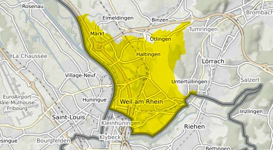 Immobilienpreisekarte Weil am Rhein